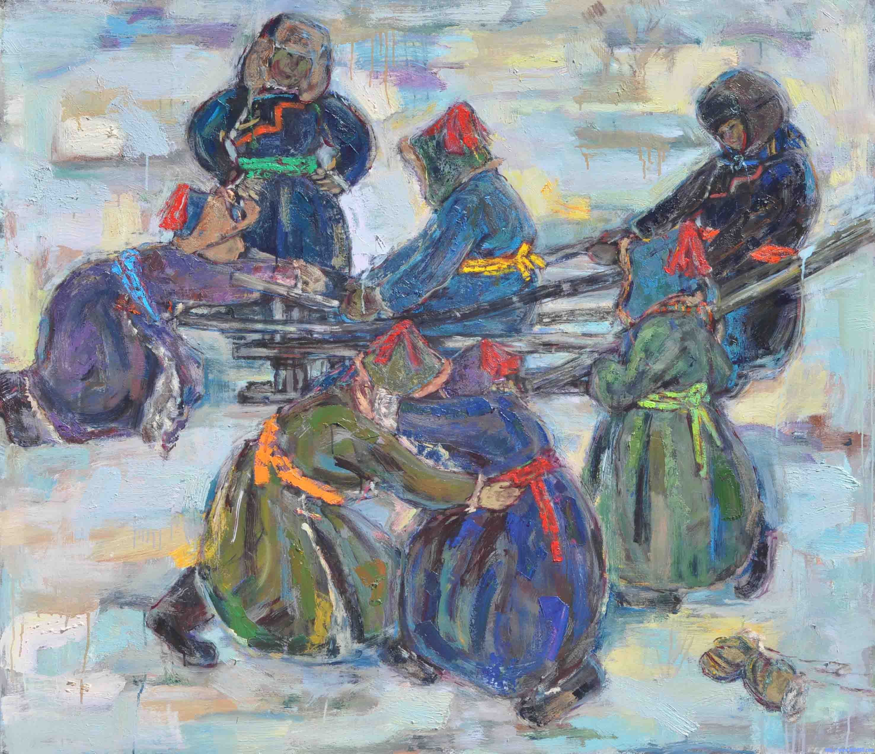 ����һ�֡���顷(150x130cm)  2010��.jpg